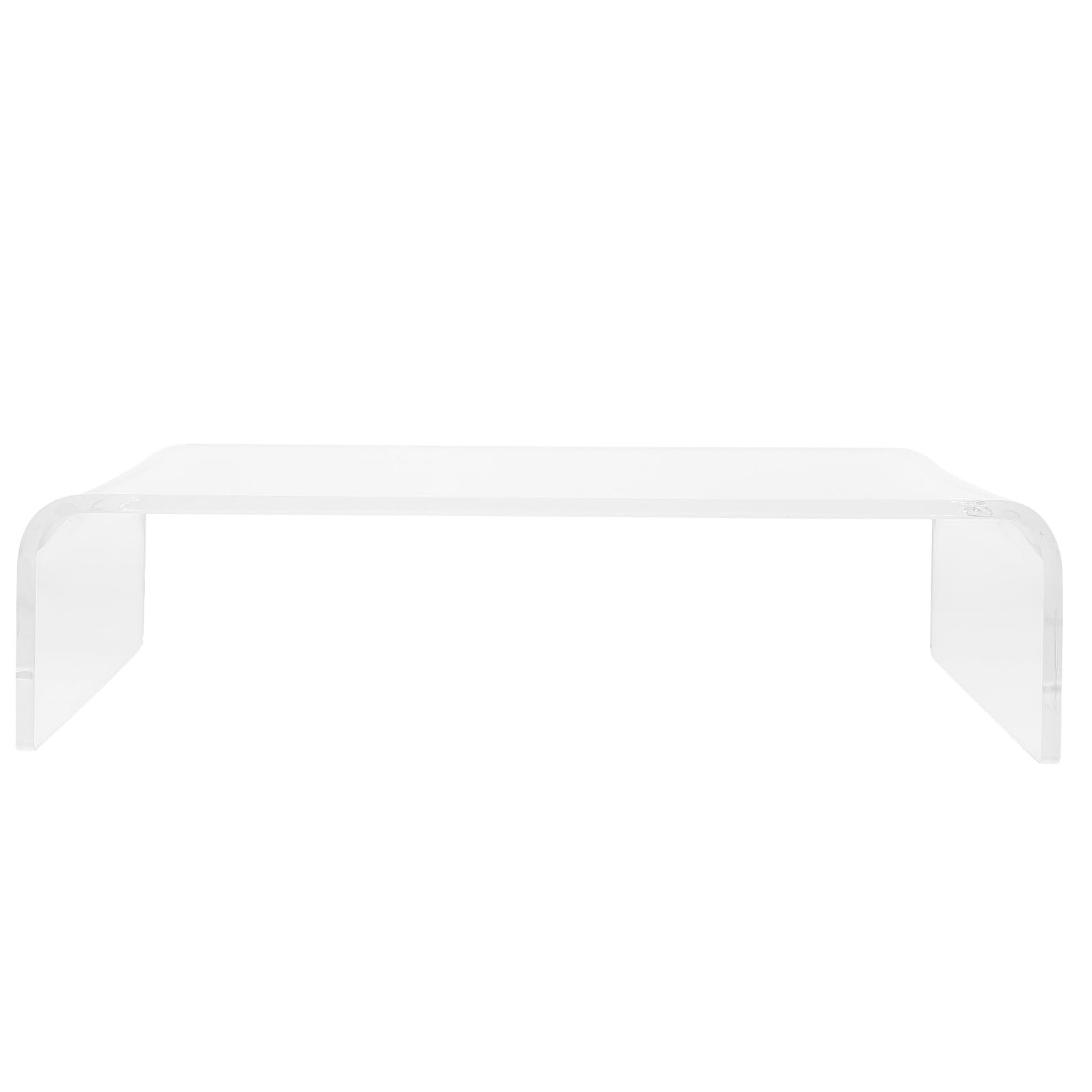 Support écran PC acrylique discret pour aménager un poste informatique esthétique et ordonné