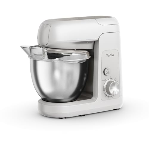Tefal Bake Partner, robot de cocina, potente batidora de pie de 1100 W, rendimiento duradero, juego de accesorios BakeGood, QB525B38
