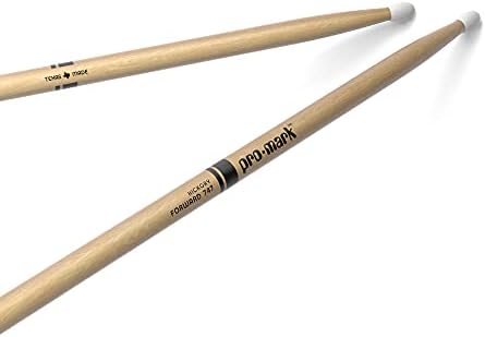 ProMark Classic Forward 747 Hickory Drumsticks, Oval Nylon Tip, One Pair