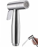 BEPSYOM Spruzzatore Bidet Portatile, Acciaio Inossidabile 304, Doppia Modalità per Igiene Intima Comfort Senza Schizzi e Pulizia Rapida WC e Lavandino