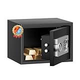 RexTact Fireproof Safe with Fire Video,1.0 Cubic Feet Class A Standard Digital Safe Box Fireproof for Home&Office,Alloy Steel Fire Proof for Document Money Jewelry Valuables,Black