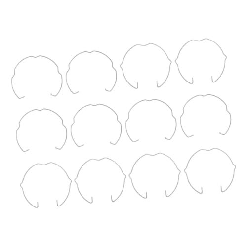 Sewroro 12 piezas Clips de Resorte para Fijación de Focos Empotrados Accesorios de Acero Duradero para Lámparas Downlight Instalación Rápida y para Hogares y Oficinas