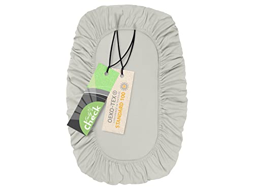 Emily's Check Housse de couette universelle - Extra opaque - Extra élastique 1596.2325, environ 80 x 120 cm, Argent