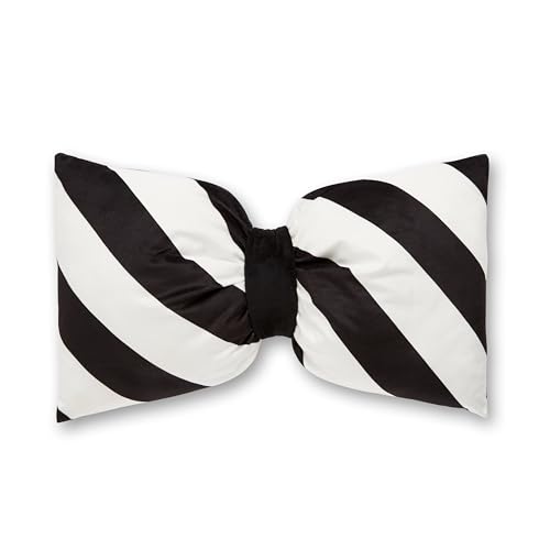 Coussin en forme de nœuds 3D Sassy B Dotty noir et blanc pour canapé - 3