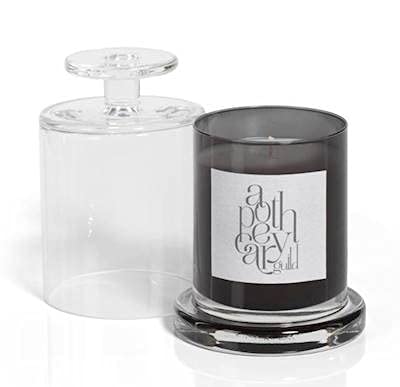 Zodax Black Pepper Apothecary Guild Scented Jar Candle with Cloche - 9.8 oz