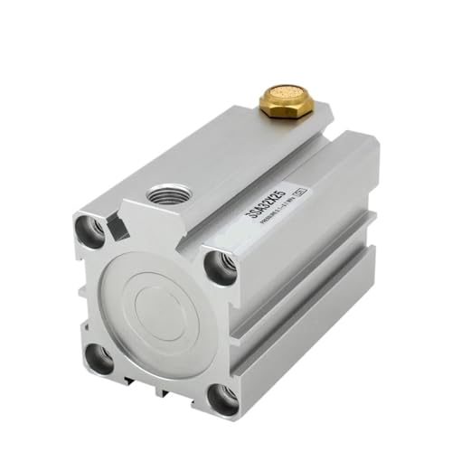Vérin compact simple effet SSA12 pneumatique poussoir ressort - 5