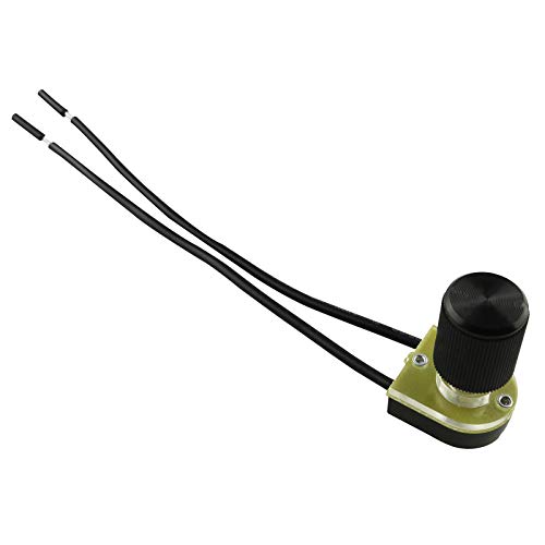 Axlizer RCSTBRW-2 2Pcs 360 Degree Rotary Canopy Switch Metal Threaded Base Round Wired Light Swithes thumb #3