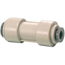 John Guest 5/16"x1/4" Reducing Straight Union Quick Connector Gray Acetal RO DI Reverse Osmosis Drinking Water