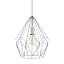 Lampadario Rustico Lampada Sospensione Eglo Murmillo - Vetro Nero E Acciaio Cromato Per Interni Ed Esterni Kartell Lampada - 14