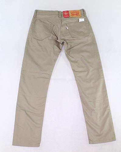 Image of Levi's Men's 511 Slim Fit White Tab Stretch Jean, Timberwolf, 28x30