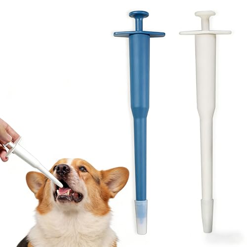 YNR Lance Pilule Chat Animaux Médecine Distributeur Pet Pill Distributeur Seringue Medicaments Animaux avec Pointe Souple de Sécurité Réutilisable Convient...