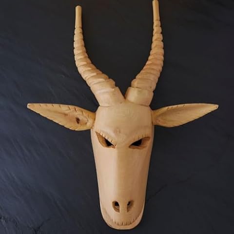 Large Wood Antelope Wall Hanging Cover