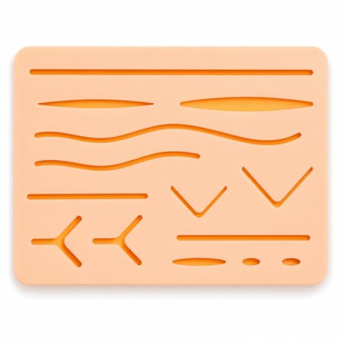 Image of Suture Practice Pad, Durable Suturing Pad for Training and Practice by MedSurgic | Nivi Stores (Pack of 2)