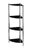 etagere d'angle en verre salle de bain Dimensions (H x Lg x P) : 101 cm x 31 cm x 31 cm