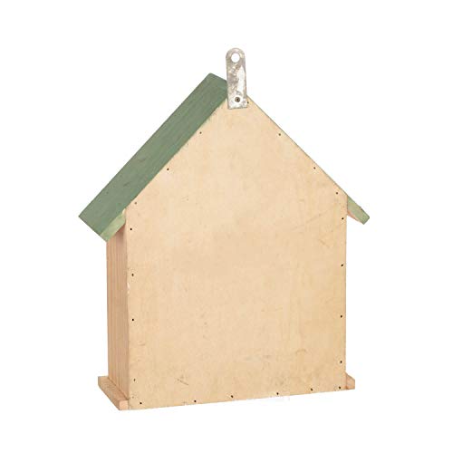 Woonden Multi Habitat Insect House Outdoor Garden Decorative Wooden Insect Hotels for Bee, Butterfly and Beetle Tree of Life Light Green - Image 6