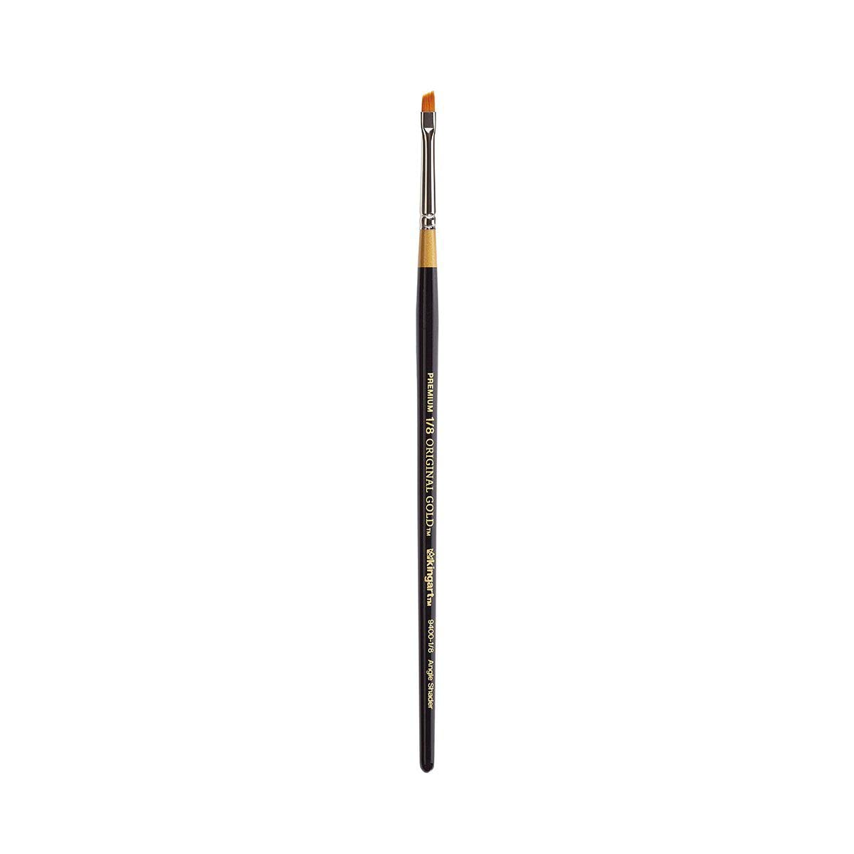 Kingart Original Gold Paint Brush-Angular Shader, Size: 1/8