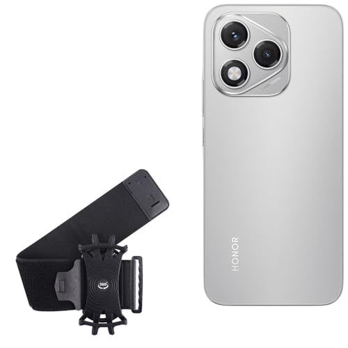 BoxWave Holster Compatible with Honor 400 Lite - ActiveStretch Sport Armband, Adjustable Armband for Workout and Running - Jet Black