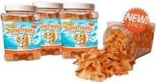 CitiKitty TunaTreats - Gourmet Dried Bonito Flakes Cat Treats. Easy Grip Container (3 Pack - 2oz) (As Seen on Shark Tank)