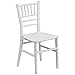 EMMA + OLIVER Child’s All Occasion White Resin Chiavari Chair for Home or Home Based Rental Business