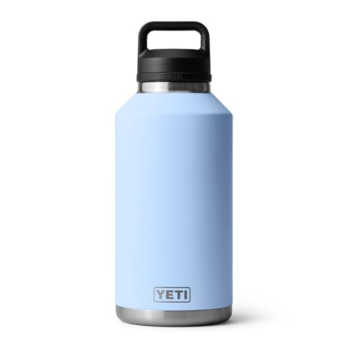 Image of YETI Rambler 64 oz Bottle, Vacuum Insulated, Leakproof, Stainless Steel with Chug Cap, Big Sky Blue