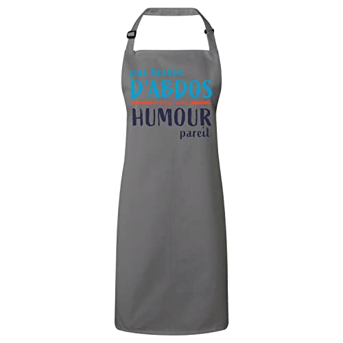 Tablier de cuisine anti tache humour tablier ajustable confortable