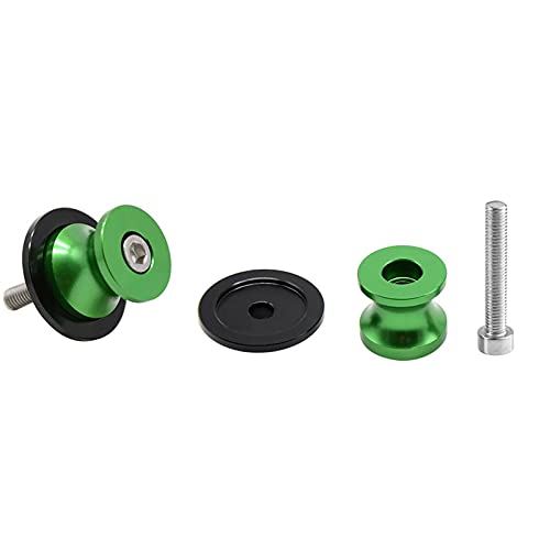 MZ-STORE M8 CNC Aluminium Ständeraufnahme Bobbins Montageständer für Ninja 650 2017-2022-Grün