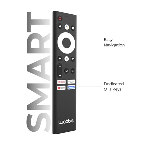 Image of Wobble 109.22 cm (43 inches) QD Series 4K Ultra HD Smart QLED Google TV WB43GTAW9602QD (Black)