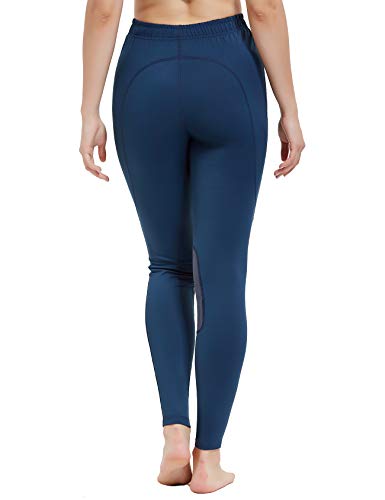 Fitst4 Kids Performance Riding Tights Flex Knee Patch Breeches Girls Horse Equestrian Schooling Pants Teal L #TOP3