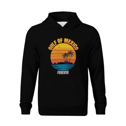 Kids Gulf Of Mexico Forever Vintage Boys Girls Lightweight Kangaroo Pocket Fleece Hoodies2