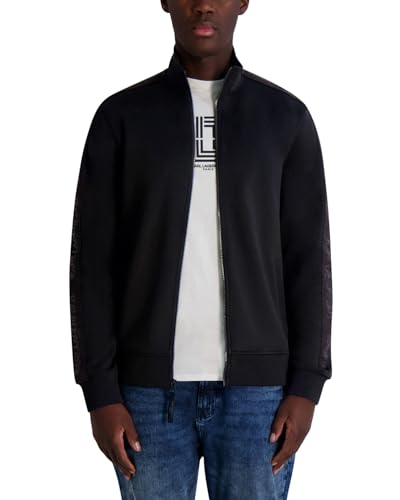 KARL LAGERFELD Men's Long Sleeve Zip Front Lightweight Jacket
