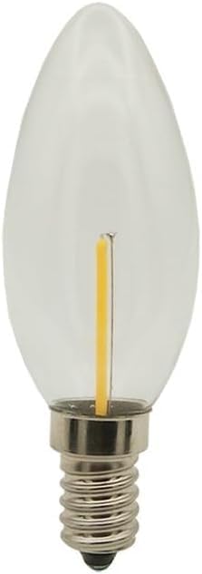 50 Piezas/Lote C35 E14 Bombilla Led De Filamento, Fuente De Luz De Cristal, Lámpara Vintage, Bombilla Led, 2200k Yellow, 110V E14 1W
