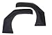 Auto Ventshade (AVS) 95242 Aerovisor Off Road Sidewind Protectors, 2pc Front for 1992-2007 Ford E-150, E-250, E-350, E-450, E-550