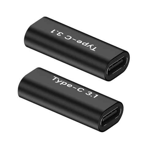 Image of Verilux 2Pack Type-C 3.1 Female to Female Adapter, PD 100W Fast Charging & 10Gbps Data Transfer USB to Type C Connector Supports 8K@60Hz Video for Thunderbolt 4 /3, iPhone 17 /16 /15, Laptop