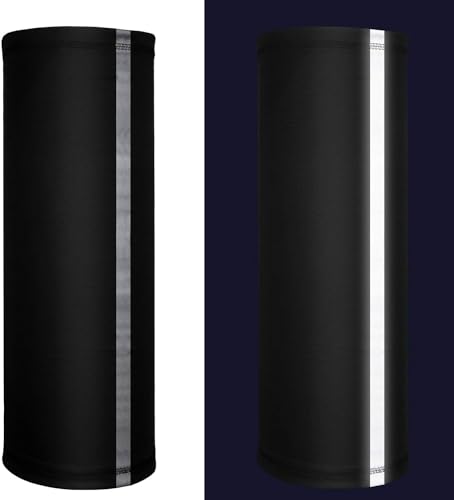 4 Pieces Visibility Reflective Neck Gaiter Neon Safety Bandana Winter Fleece Scarf Bandanas for Men Women4