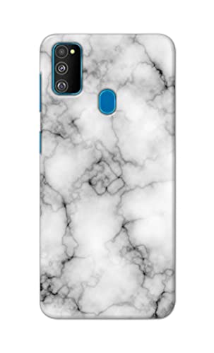 Image of Light White Marble Texture Natural Pattern Hard Back Case Cover for Samsung Galaxy M30s / Samsung M21, SM-M307FN / DS, SM-M307F / DS Back Cover -(J5) VNS2230