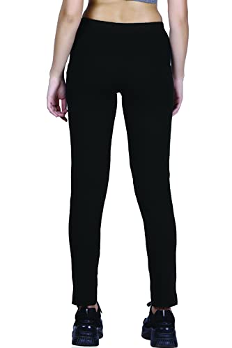Image of Women's Straight Fit Ankle Length Cotton Track Pant