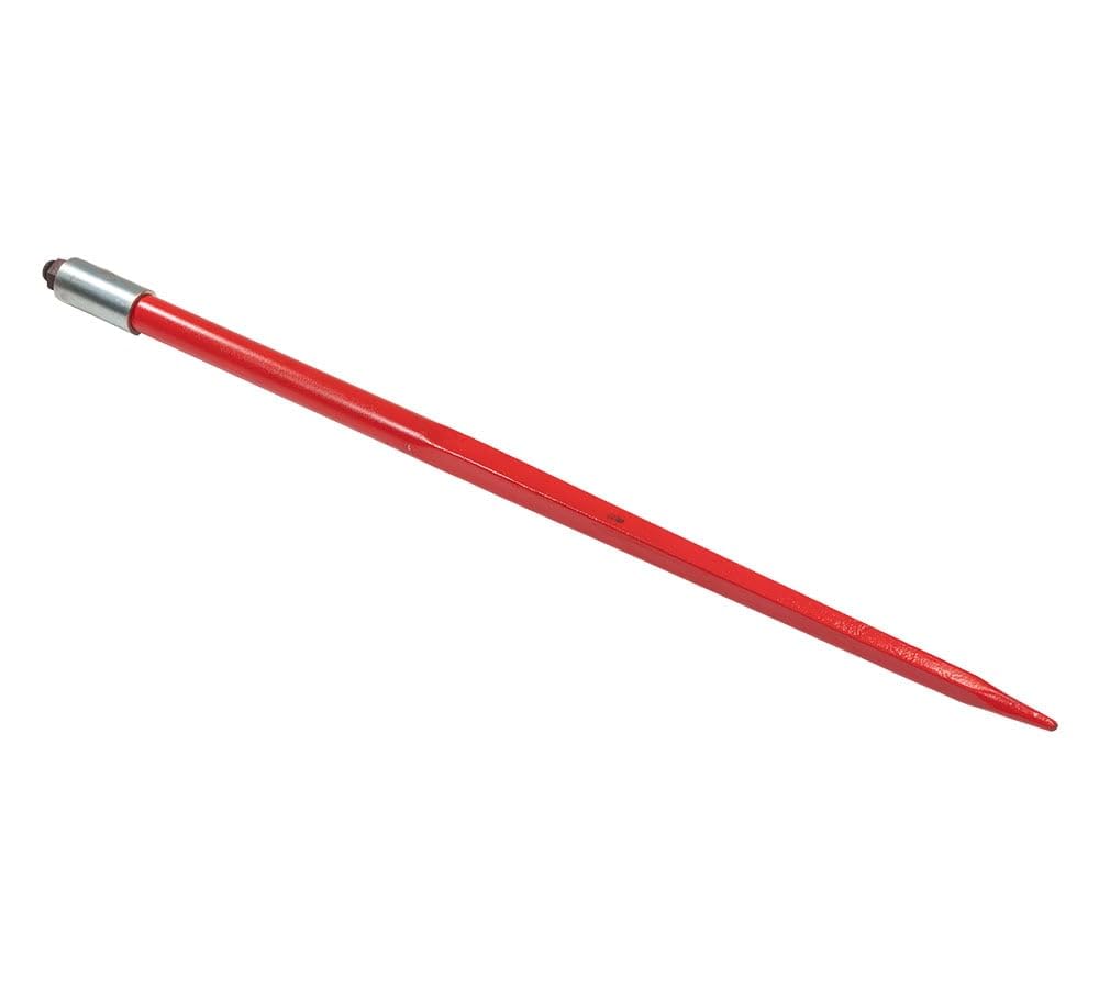 Mytee Products Hay Spear 39" Bale Spear 3000 lbs Capacity, Bale Spike Quick Attach Hay Bale Spears 7/8" Front Diameter, Red Powder Coated Bale Forks