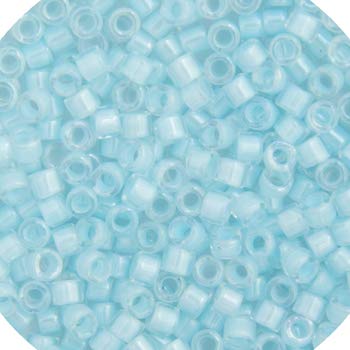 Miyuki Delica 11/0 DB2315 matte opaque glazed nile blue AB x10g - Miyuki Delica 11/0 - Perles