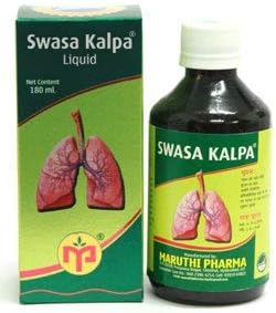 SWASAKALPA Maruti Pharma Swasa Kalpa Jarabe para problemas respiratorios, 6.1 fl oz - Paquete de 2