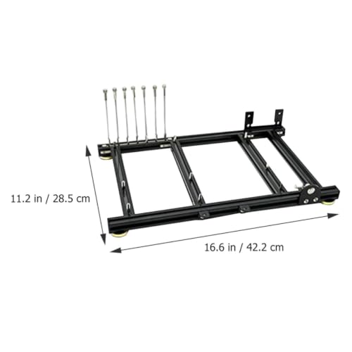 Gabinete Open Air con estructura de aluminio para placa madre ATX, 7 ranuras PCI, compatible con fuente de poder estándar, ideal para gaming y personalización miniatura 2
