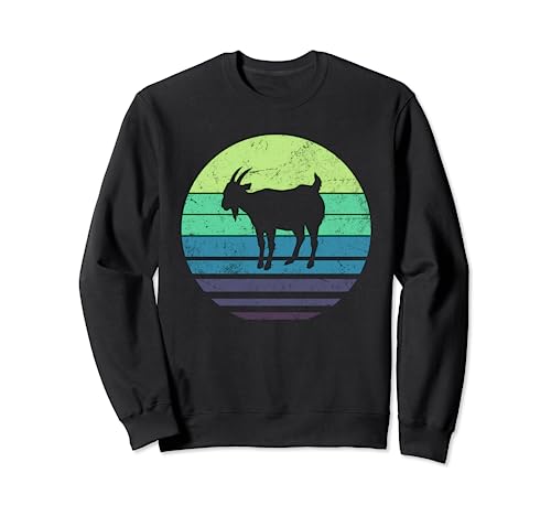 Vintage Funny Goat Lover Farm Animal Goat Farmer Farming Sudadera
