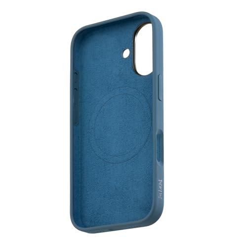 Image of TEKNE Silicone Case for iPhone 17 | MagSafe Compatible | Slim Anti-Slip Grip | Raised Camera & Screen Protection | Scratch Resistant Back Cover - Blue