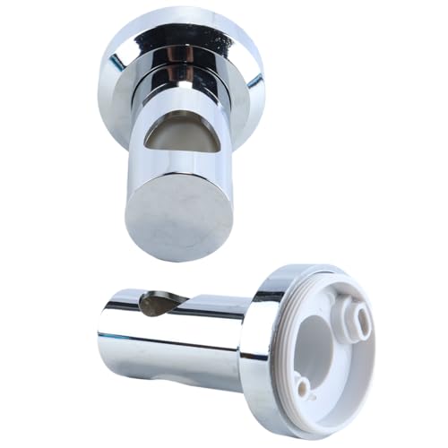 ACOLY Support de pommeau de douche, tige de levage en ABS de 22 mm, fixation murale avec vis de fixation, argent