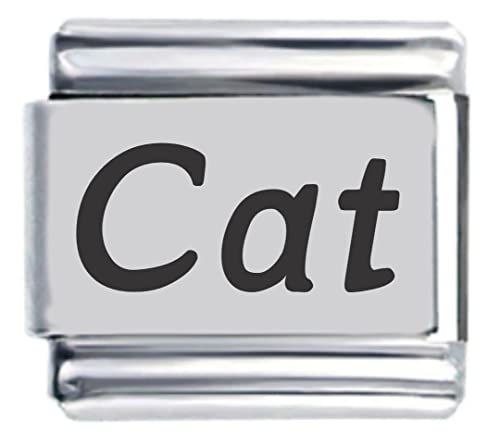 Cat Laser Name Italian Charm Link