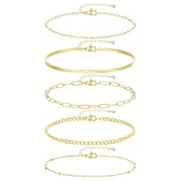 Boho Shell Ankle Bracelet Set