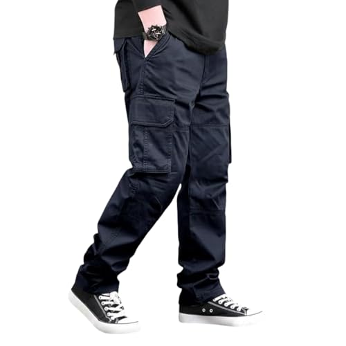 Image of DEELMO Men's Stylish Multi-Pocket Cargo Pants || Casual Fit Pants Trousers || Stylish Trousers for Men || Men's Cargo (MD501 01 08)