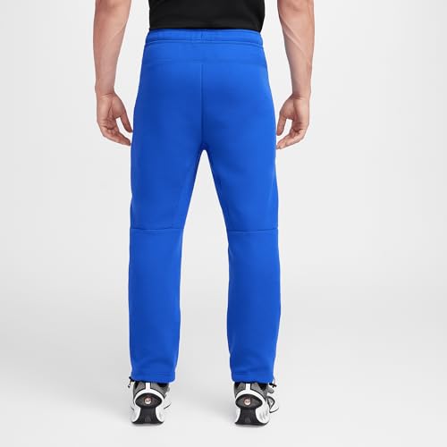 Nike Tech Men's Fleece Open-Hem Pants (HJ6533-480, Game Royal/Black)2