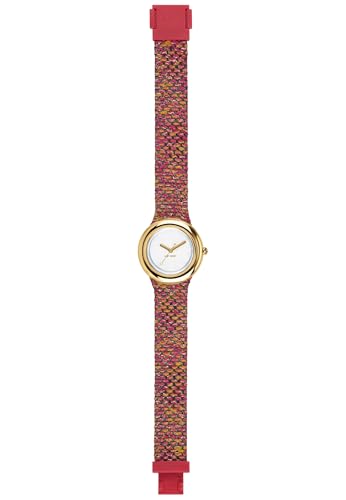 HIP HOP Orologio Donna, Bracciale in Silicone E Metallo, Cassa 32 cm