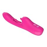 Vibrator G-Punkt Dildo Sexspielzeug für die Frau 7+3 Vibrationsmodi Für Frauen Silikon Dildo Vibrator Massagestab, Sexspielzeug für Frauen und Paare,Red