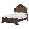 Steve silver royale brown cherry queen bed  urban country home decor